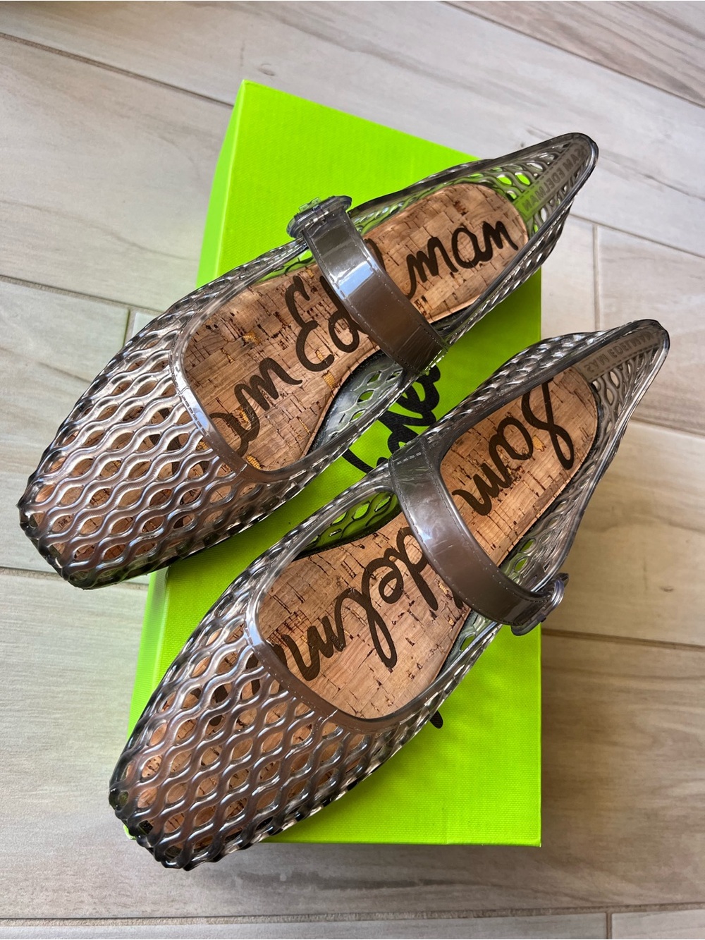 Sam Edelman Black Jelly Mary Jane Flats